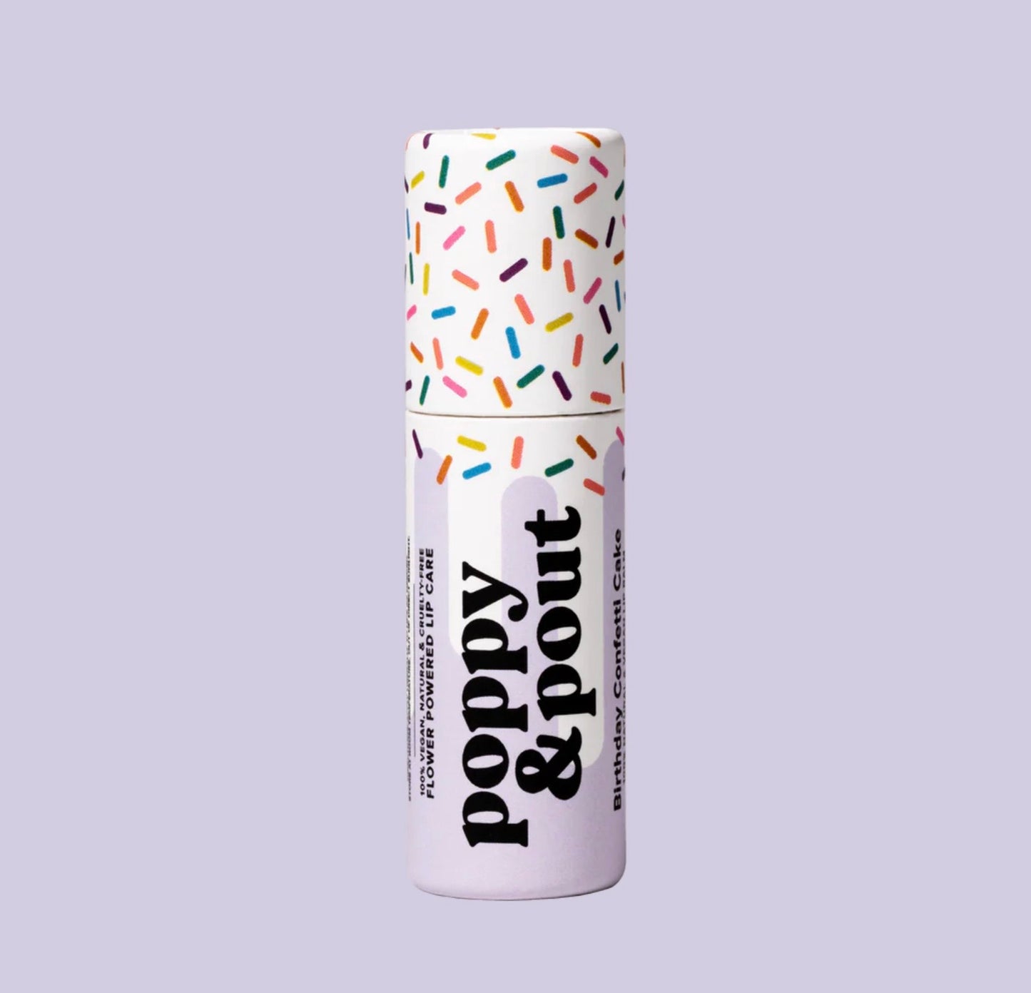 Poppy & Pout Lip Balm Birthday Confetti Cake