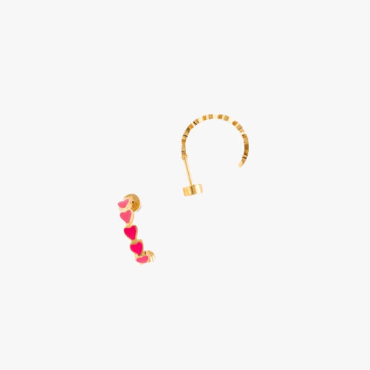 Pip Pop Post Neon Heart Huggie