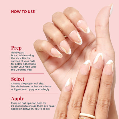 flutterhabit Casual But Make It Chic Press on Nails
