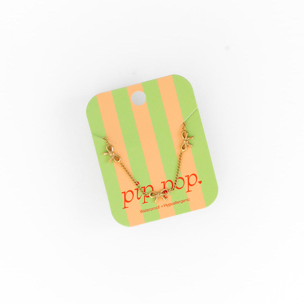 Pip Pop Post Bow Kid Necklace