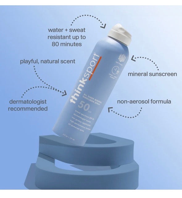 Thinksport All Sheer Mineral Sunscreen Spray SPF 50