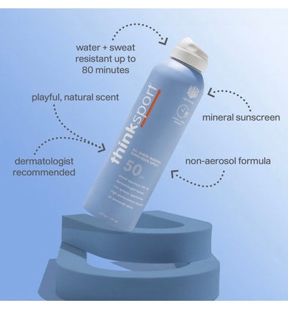 Thinksport All Sheer Mineral Sunscreen Spray SPF 50