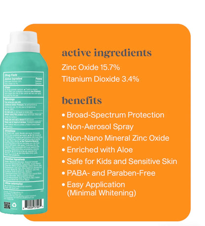ThinkKids SPF 50 All Sheer Mineral Sunscreen Spray