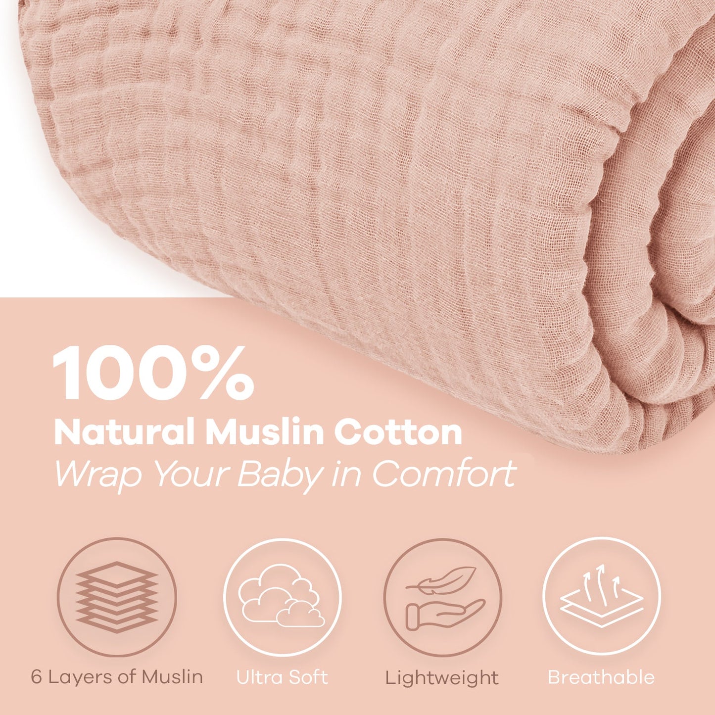 comfycubs Adult Muslin Blanket