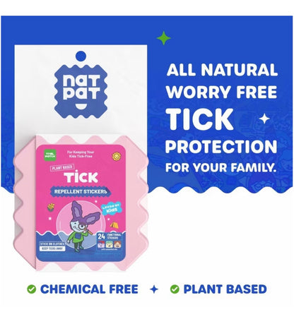 NATPAT Kids Tick Repellent Stickers