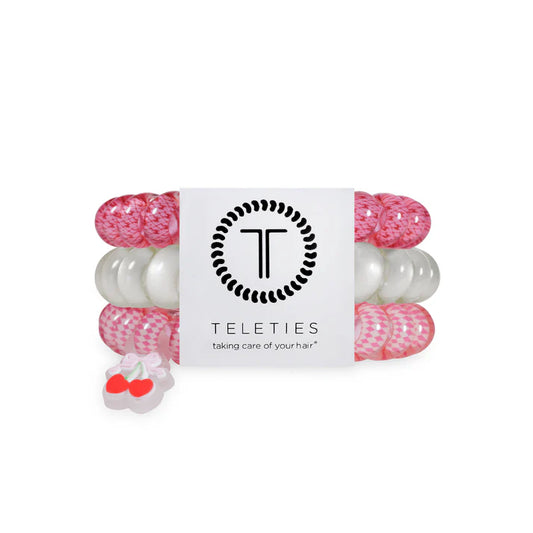 TELETIES Cherry Bomb Large Hair Ties