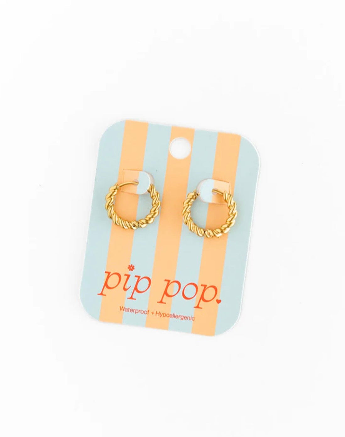 Pip Pop Post Hoop Earrings