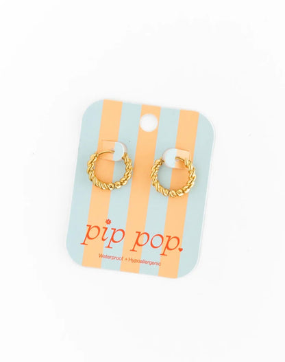 Pip Pop Post Hoop Earrings