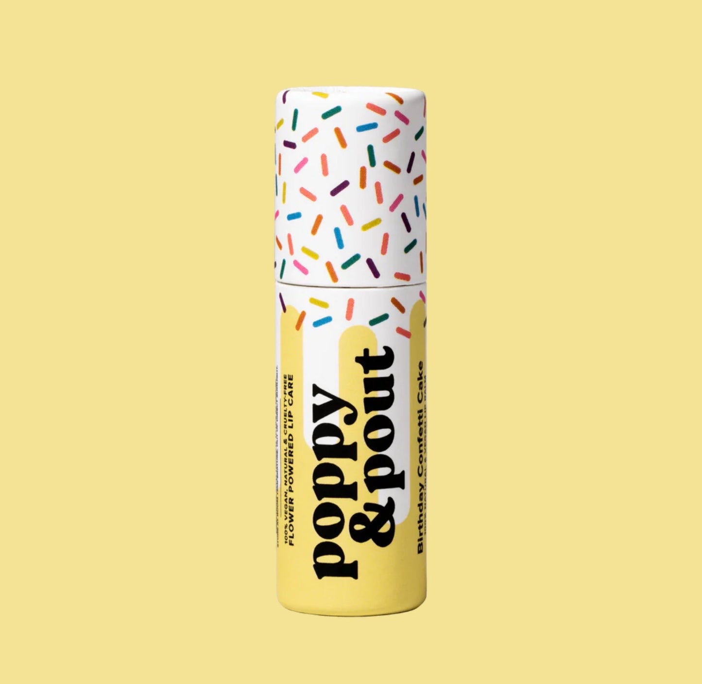 Poppy & Pout Lip Balm Birthday Confetti Cake