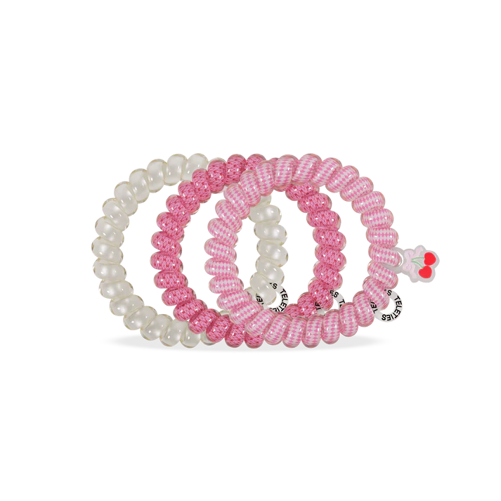 TELETIES Cherry Bomb Large Hair Ties