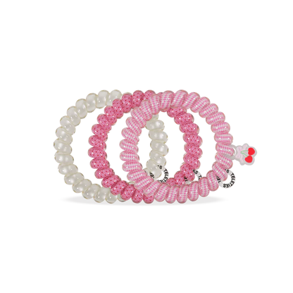 TELETIES Cherry Bomb Large Hair Ties
