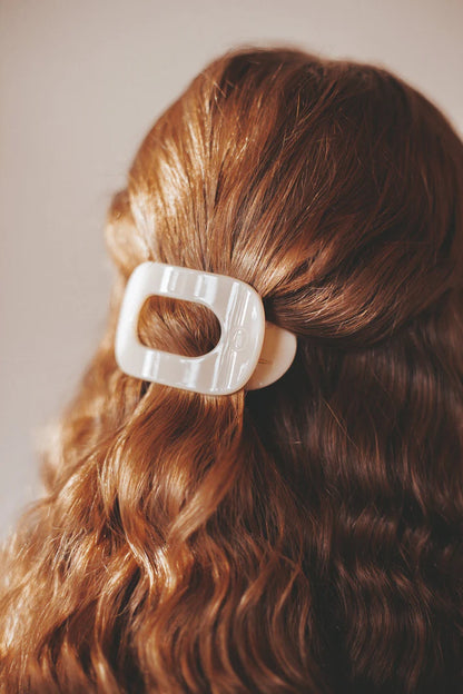 TELETIES Small Flat Round Claw Clip