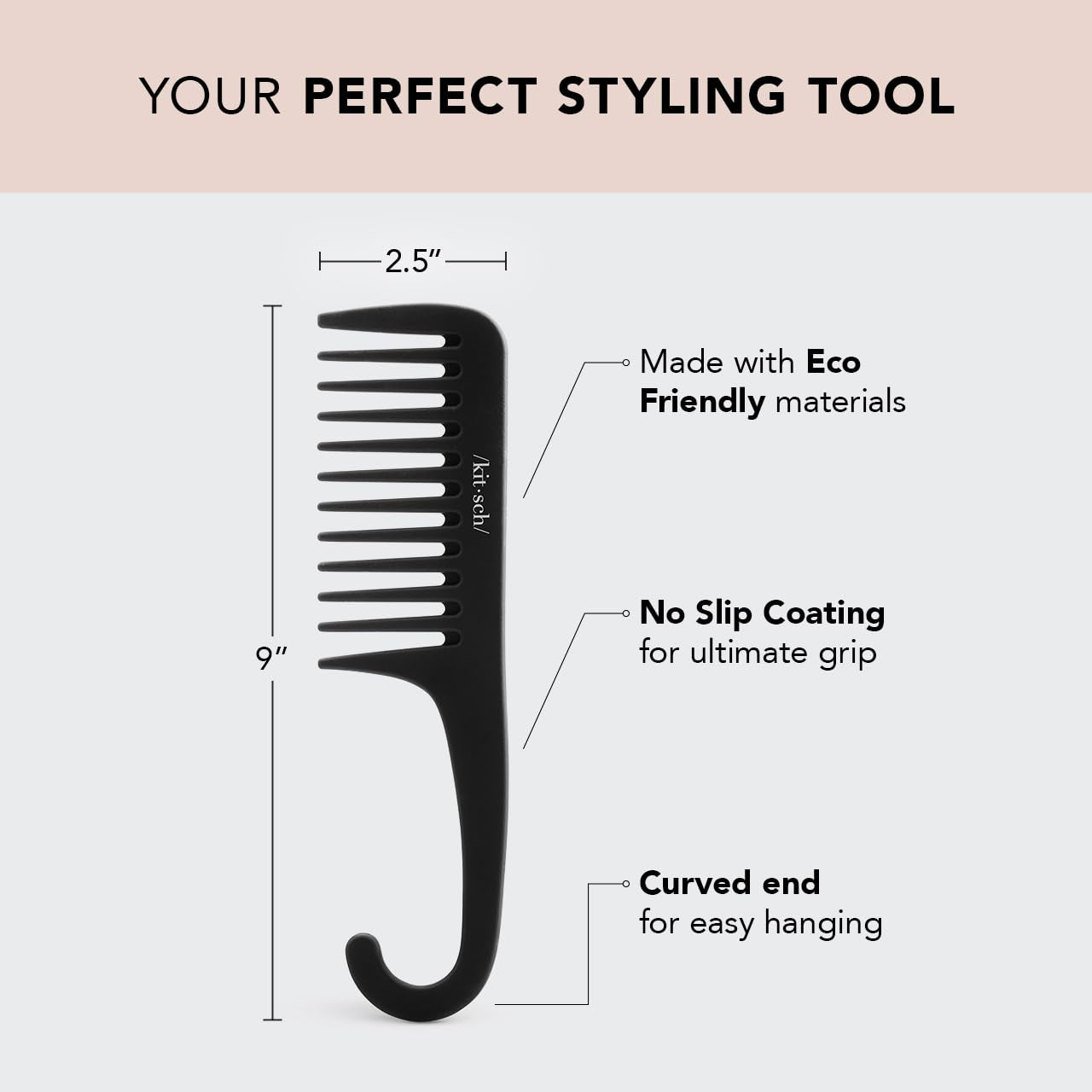 Kitsch Wide Tooth Comb