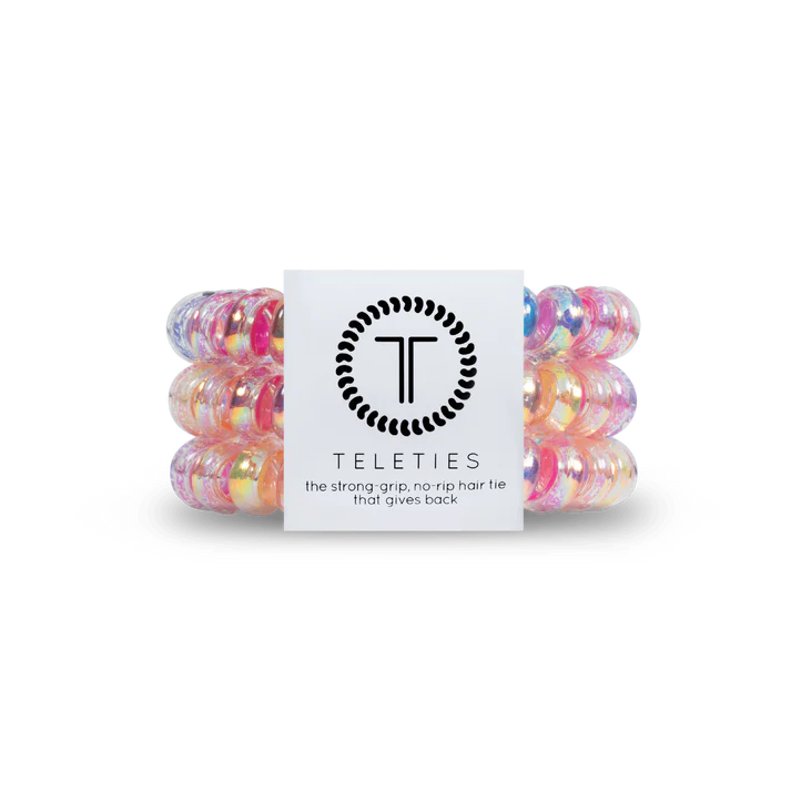 TELETIES Eat Glitter for Breakfast Large Hair Ties