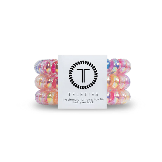 TELETIES Eat Glitter for Breakfast Large Hair Ties