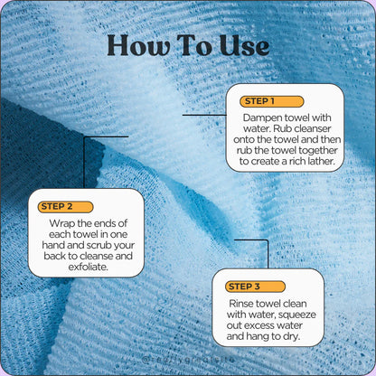 buff Experts SRSLY Buffed Exfoliating Back Towel