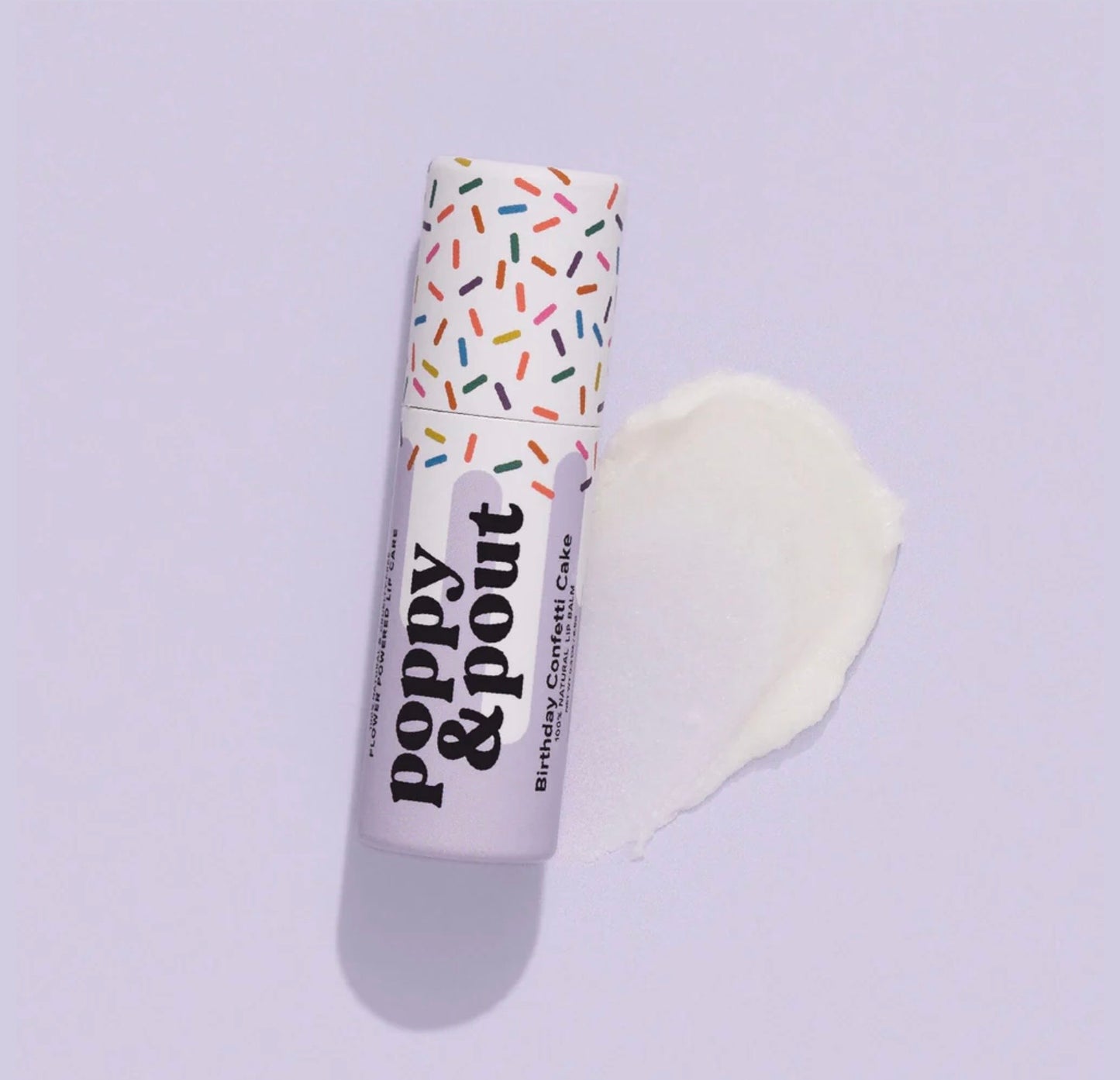 Poppy & Pout Lip Balm Birthday Confetti Cake