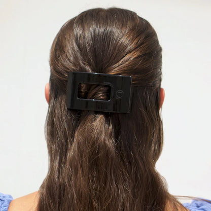 TELETIES Small Flat Rectangle Claw Clip