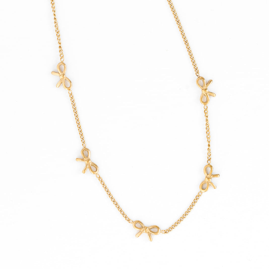 Pip Pop Post Bow Kid Necklace