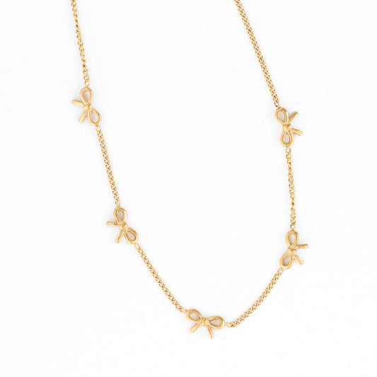 Pip Pop Post Bow Kid Necklace