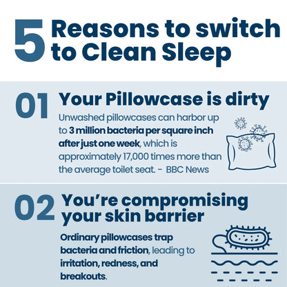 Clean Skin Club Clean Sleep Silver Ion Pillowcase