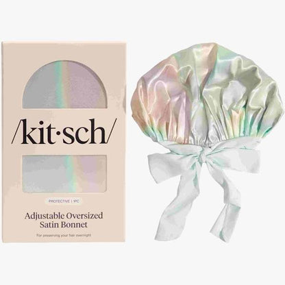 Kitsch Adjustable Oversized Satin Bonnet